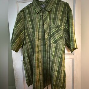 Green Plaid Men's Shirt